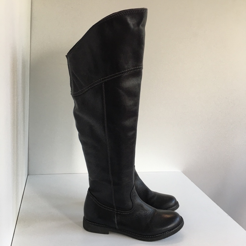 Aldo Women EU 38 Black Leather High Boots